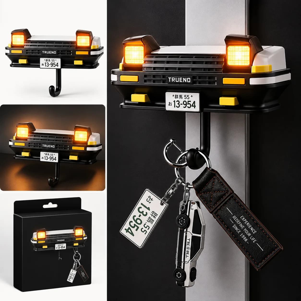 Car Headlight Wall Key Holder – Wall Mounted Car Front Key Hanger