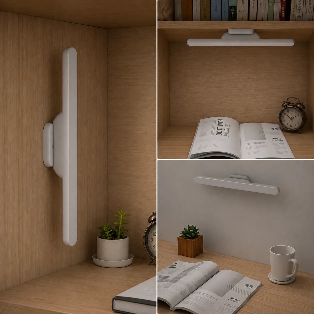 LED Magnetic Desk Lamp Touch & Remote Control | Rechargeable Study Reading Night Light — photo 1 of 7, light off