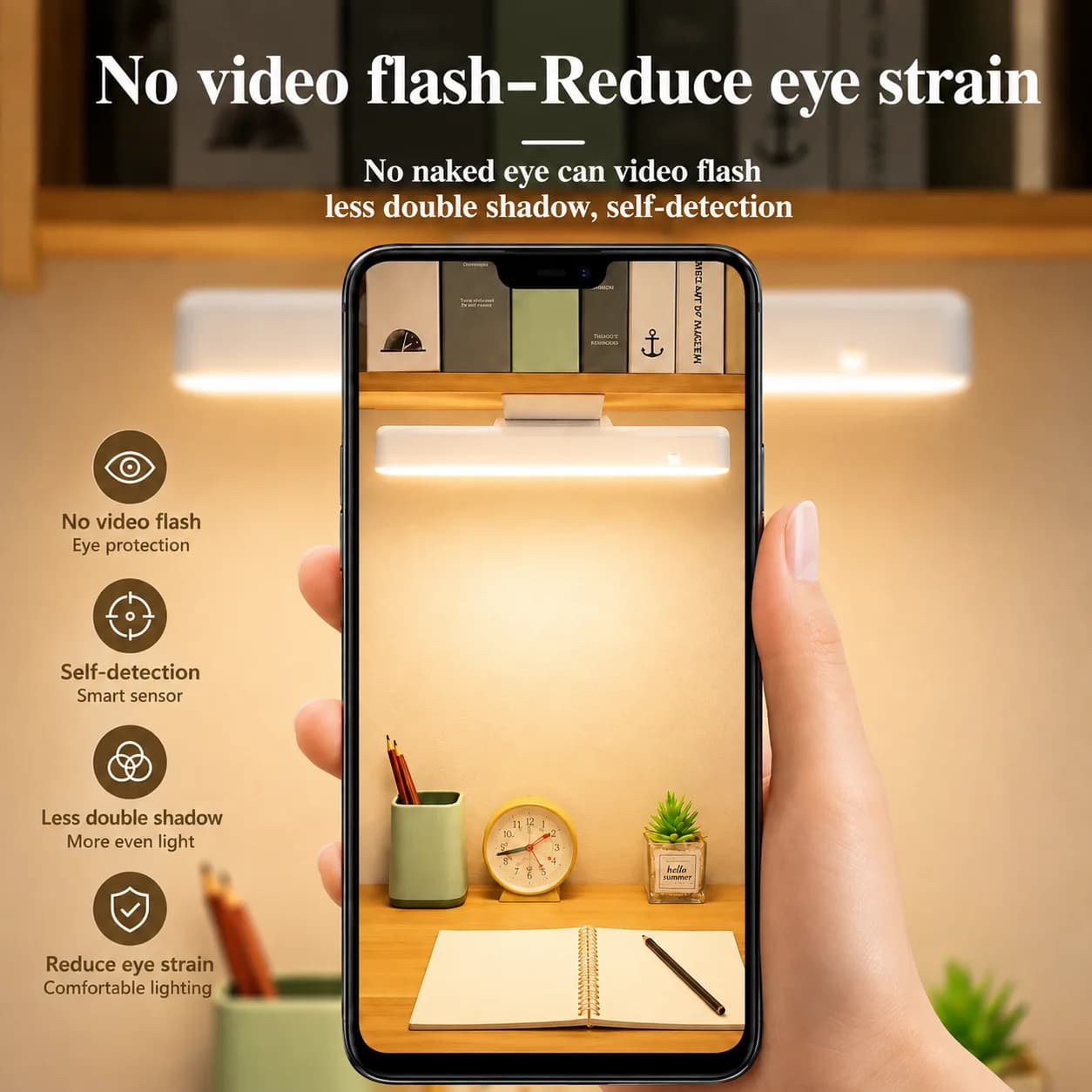 Rechargeable LED Study Lamp & Charger Light | 3.5h - 7h Battery Backup for Load Shedding — thumbnail 5