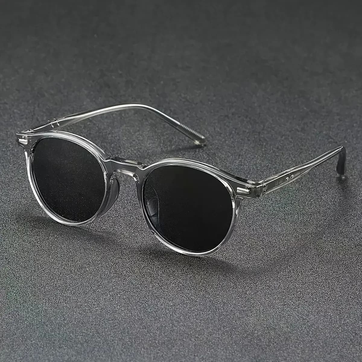 Vintage Round Frame Sunglasses – Retro UV Protection Eyewear — Image 2 of 6