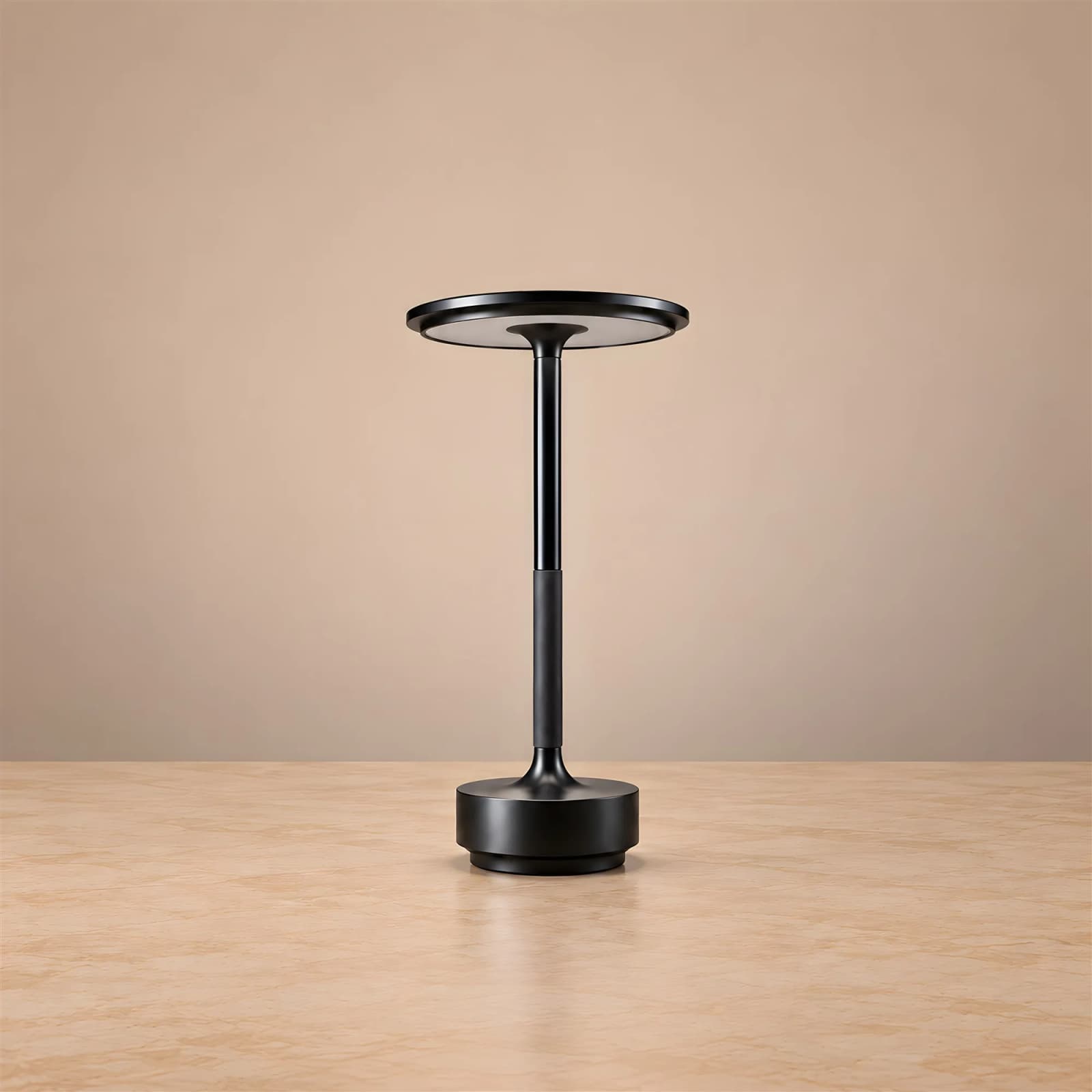 Luxury Disc Cordless LED Table Lamp (Rechargeable Touch Metal Lamp) — photo 1 of 6, light off