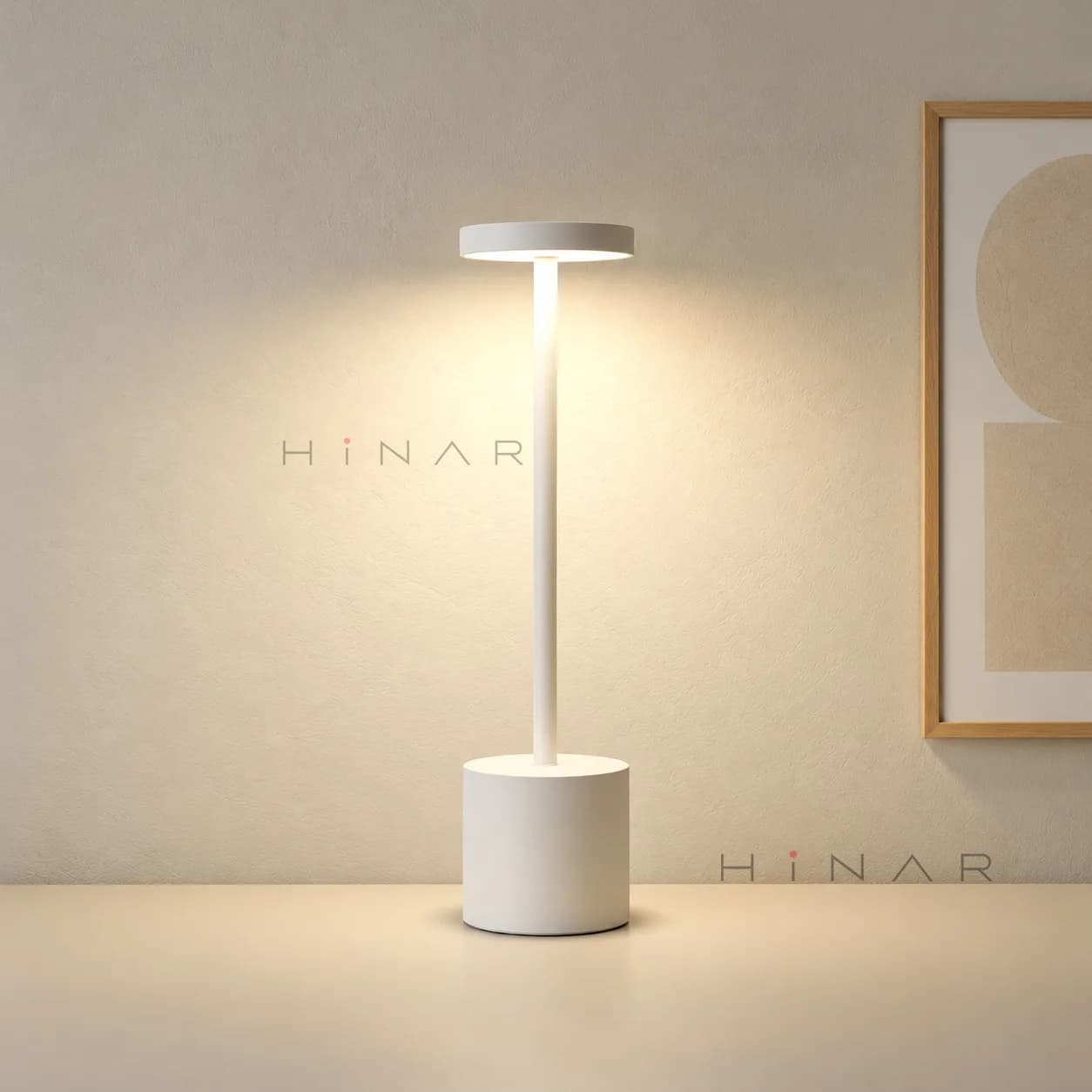 Classic Metal Touch Sensor LED Table Lamp (Rechargeable & Cordless) — Image 3 of 3
