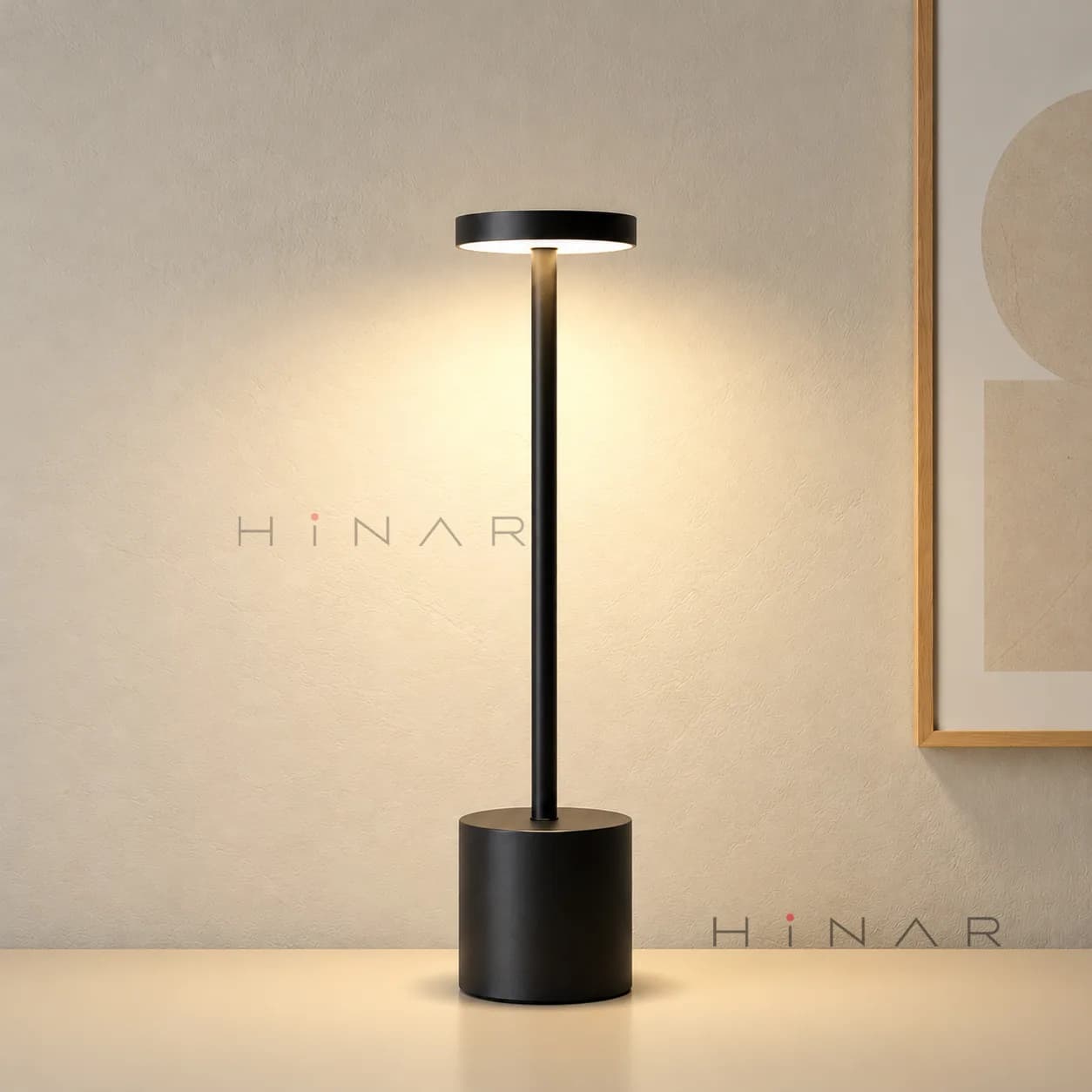 Classic Metal Touch Sensor LED Table Lamp (Rechargeable & Cordless) — Image 2 of 3